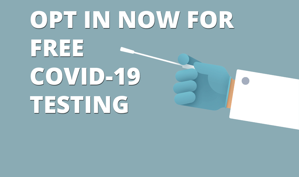 Melden Sie sich jetzt für COVID-19-Tests an